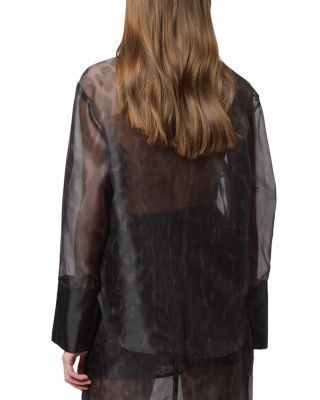Tyra Organza Leopard Shirt