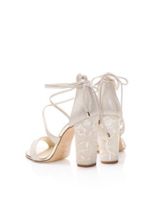 Women's Flora Ankle Strap Pearl Heel Sandal