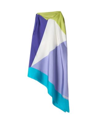  Silk Graphic Print Silk Top