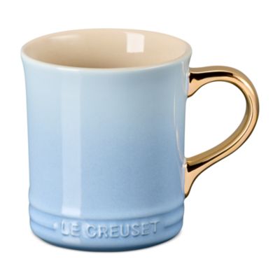 Metallic Handle Stoneware Mug