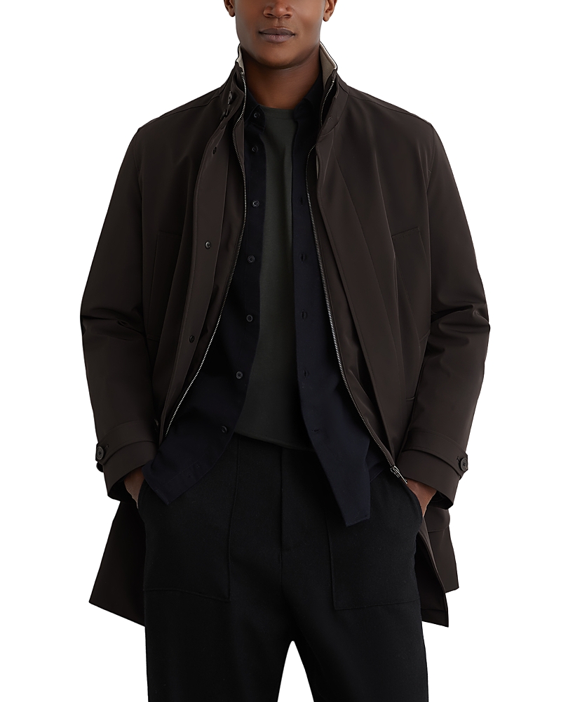 Reiss Haylen Hybrid Removable Inner Funnel Neck Overcoat