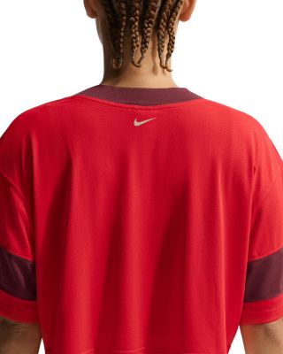 Oversized Cropped Jersey Top