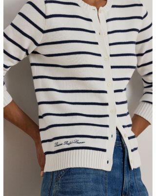 Striped Cardigan Sweater 