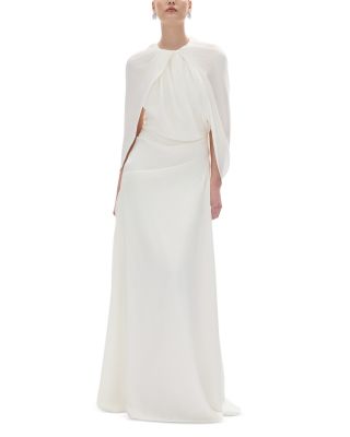 Hallie Draped Cape Gown
