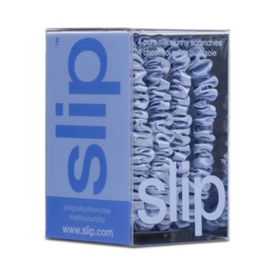 Pure Silk Back to Basics Skinny Scrunchies, Set of 4