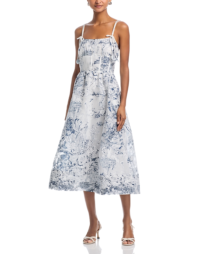 En Saison Cyrus Midi Dress In Gray