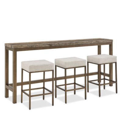 Brindle Console Table with Three Stools