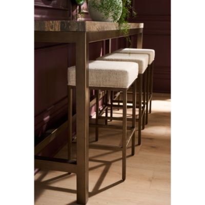 Brindle Console Table with Three Stools