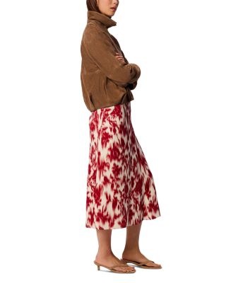 Blurred Floral Crepe Dress