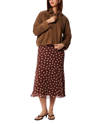 Polka Dot Print Midi Dress