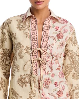 Drop Shoulder Collared Tunic & Elastized Waist Shorts