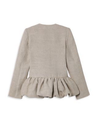 Linen Peplum Jacket