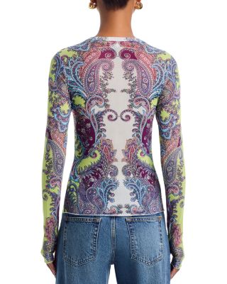 Kaylee Top in Citrus Paisley