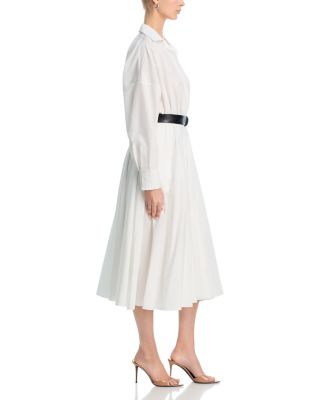 Oversized Boyfriend Shirt Flared Dress