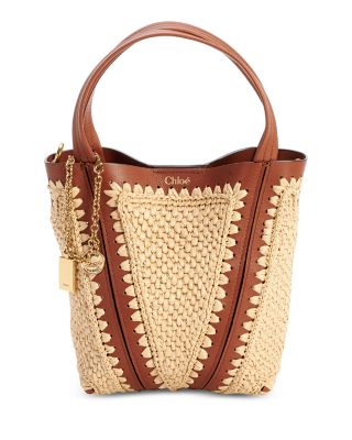 Small Spin Raffia Convertible Bag