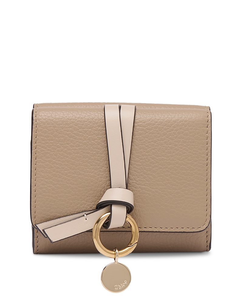 Chloe Alphabet Mini Leather Trifold Wallet