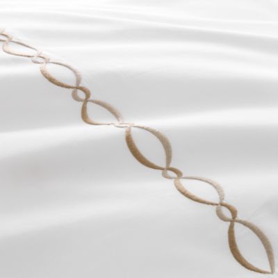 Brando Embroidered Percale Duvet Cover, King - Exclusive