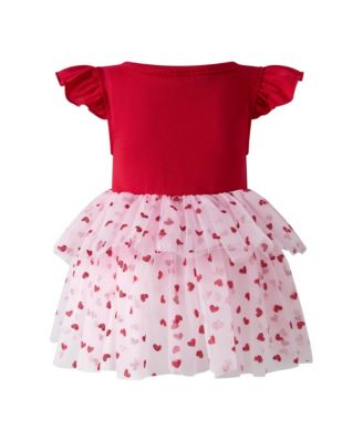 Girls' Heart Tulle Tutu Dress & Headband - Baby