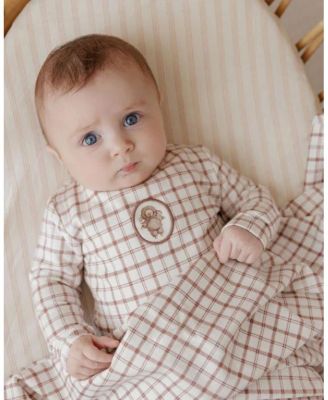 Unisex Modal French Terry Plaid Sheep Collection Footie - Baby