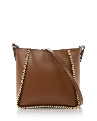 Raffia Trim Crossbody Bag