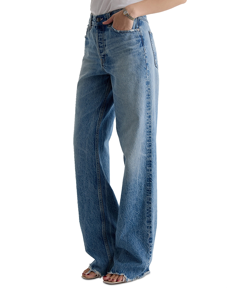 Ag Billie Relaxed High Rise Straight Jeans in Sierra Meadow