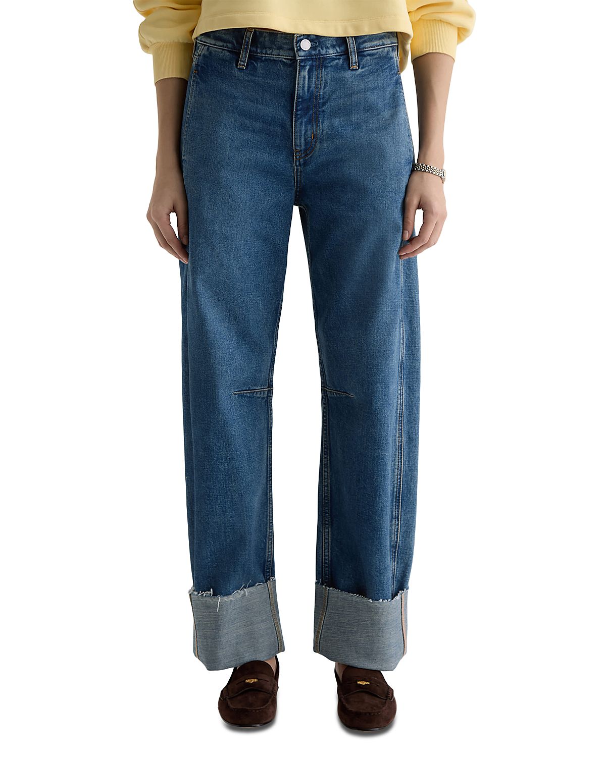 Ag Mercer High Rise Cuffed Barrel Jeans