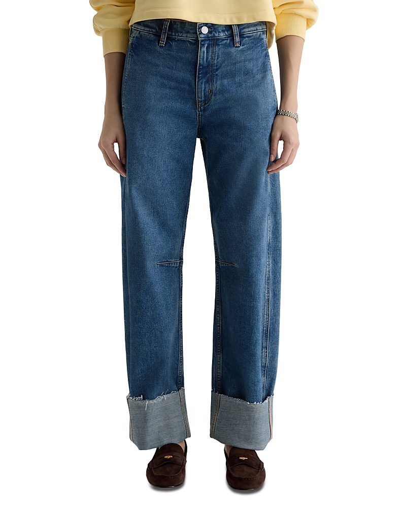 Ag Mercer High Rise Cuffed Barrel Jeans in 11 Years Enrich