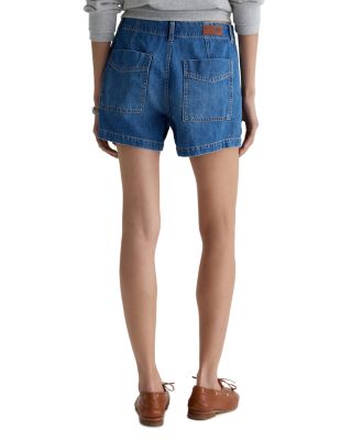 Analeigh Mid Rise Denim Utility Shorts