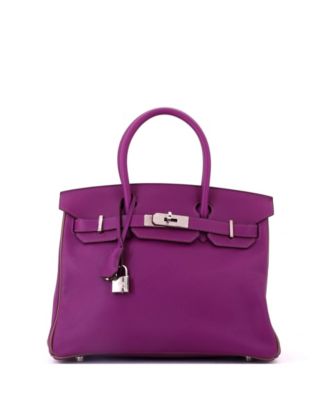 Birkin 30 Handbag Bicolor Swift with Palladium Hardware