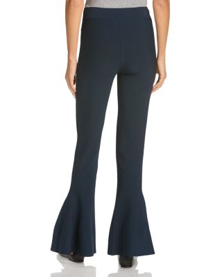 Silk Flare Hem Pants