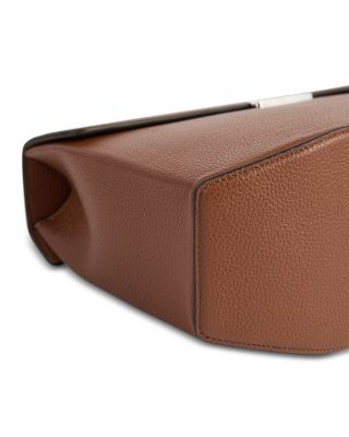 Brown Leather Box Bag