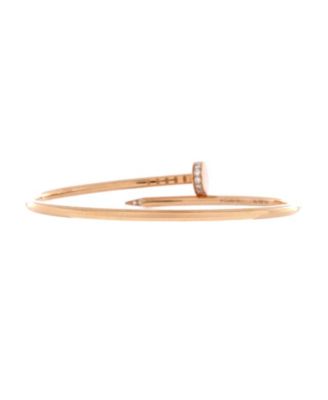  Small Juste un Clou Bracelet 18K Rose Gold with Diamonds