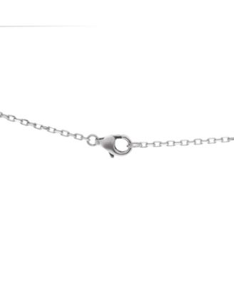  C Heart de Cartier Pendant Necklace 18K White Gold with Diamonds, 17.25"