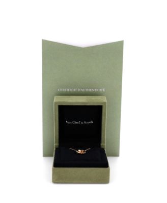  Mini Frivole Pendant Necklace 18K Rose Gold with Ruby, 15.75"