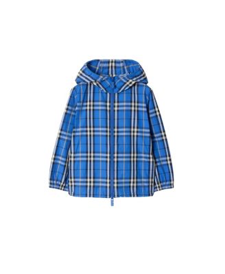 Boys' Check Nylon Hooded Jacket - Baby, Little Kid, Big Kid