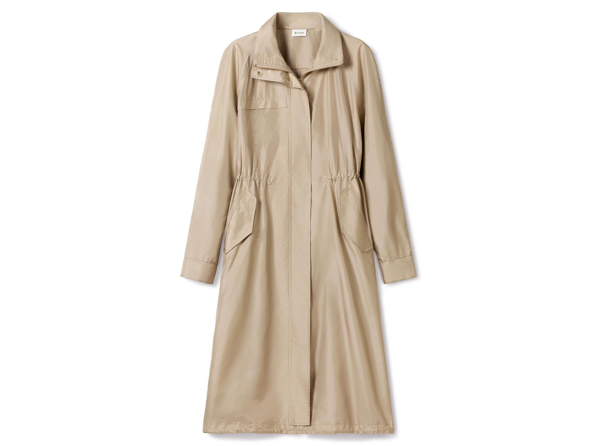 Silk Taffeta Water-Repellent Urban Coat — Image 4