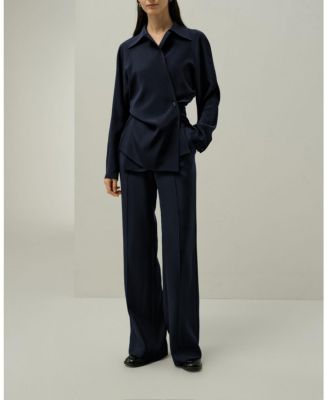 Multipositional Silk Shirt