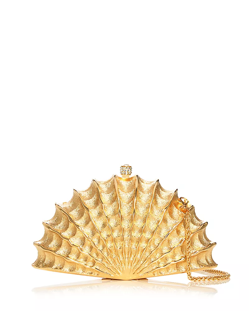 Aqua Golden Shell Clutch - Exclusive