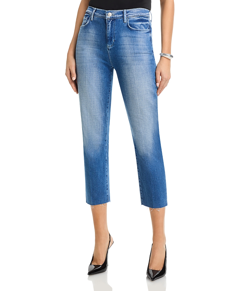 L'Agence Sada Mid Rise Crop Jeans in Castro