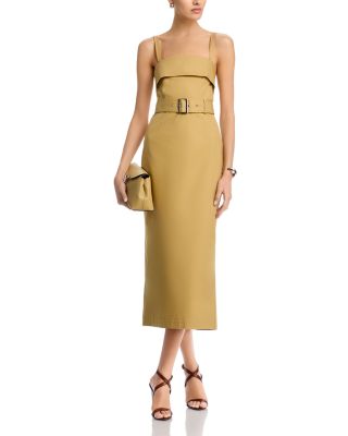 Theodora Belted Midi Dress
