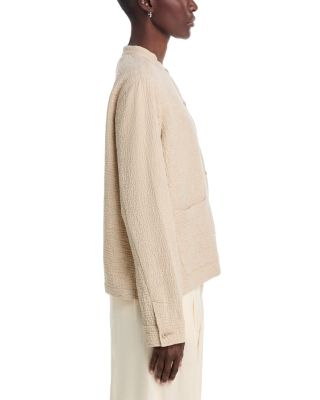 Mandarin Collar Shirt Jacket