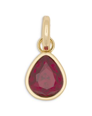 Birthstone Imitation Amethyst Charm