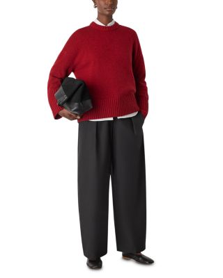 Pleat Front Barrel Pants