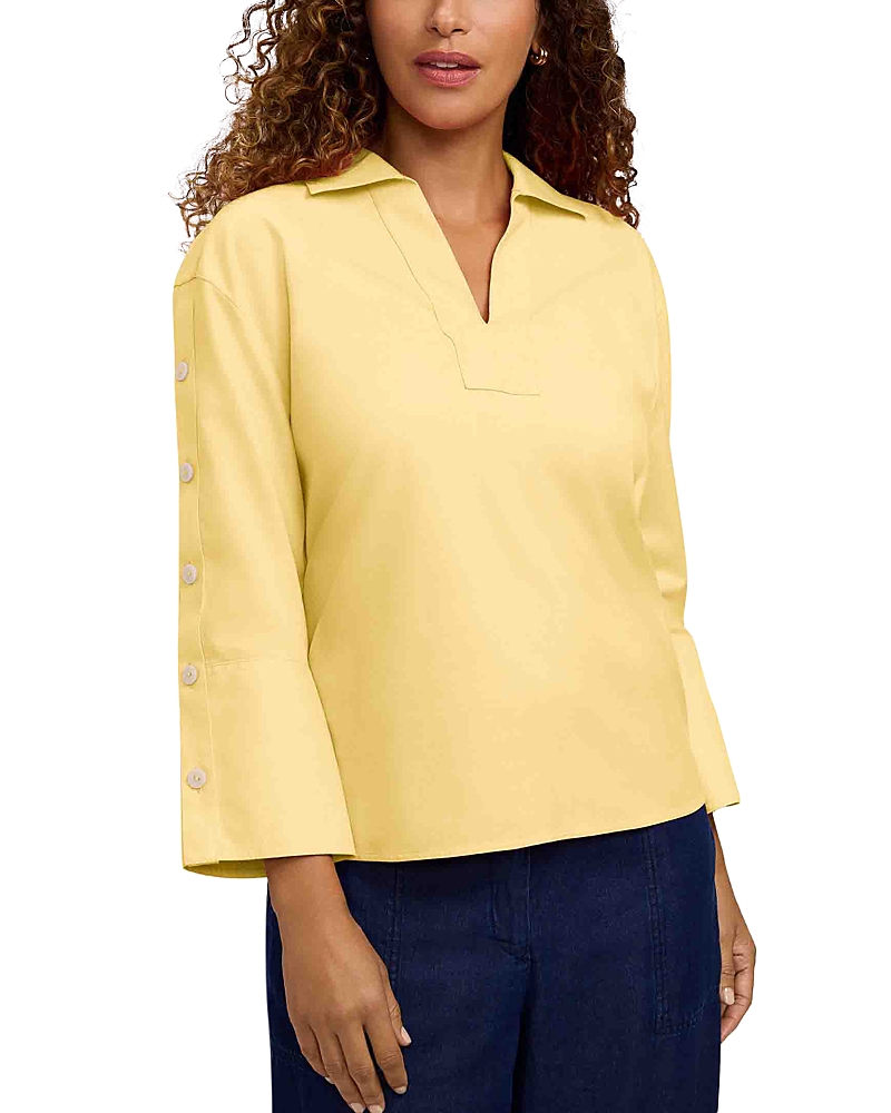 Foxcroft Lainey Poplin Top