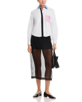 Contrast Trim Baby Shirt