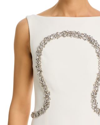 Riley Boat Neck Open Back Gown