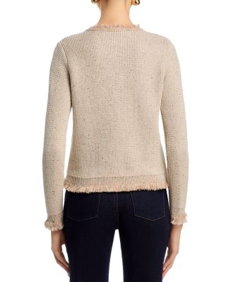 Kailey Metallic Knit Cardigan Sweater