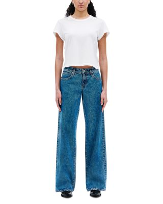 Lexi Low Rise Relaxed Wide Leg Jeans in Satisfaction 