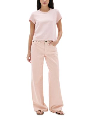 Mica Low Rise Relaxed Wide Leg Jeans in Desert Rose