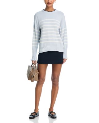 Hazel Striped Crewneck Pullover Sweater